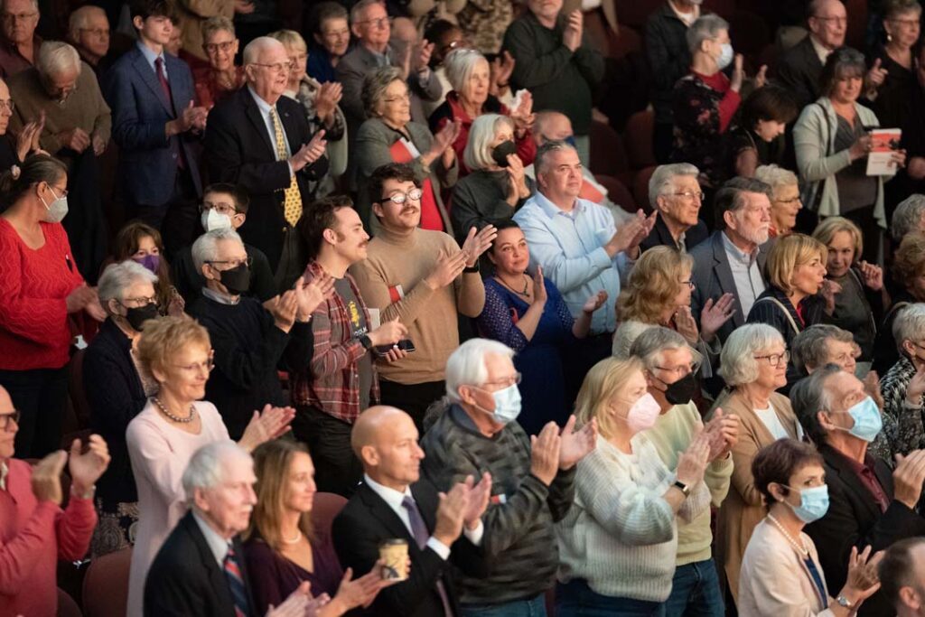 audience in a concert hall