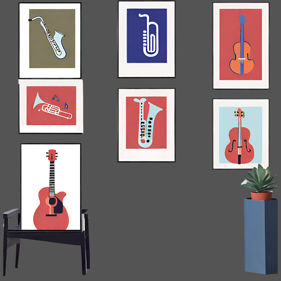 Illustration representing Pictures at an Exhibition