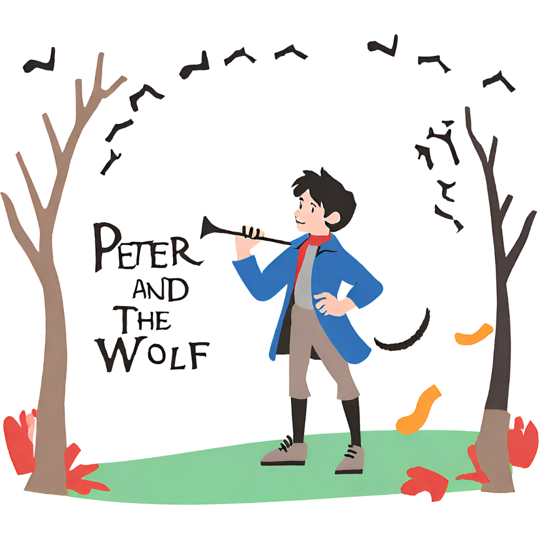 Illustration of Peter and the Wolf